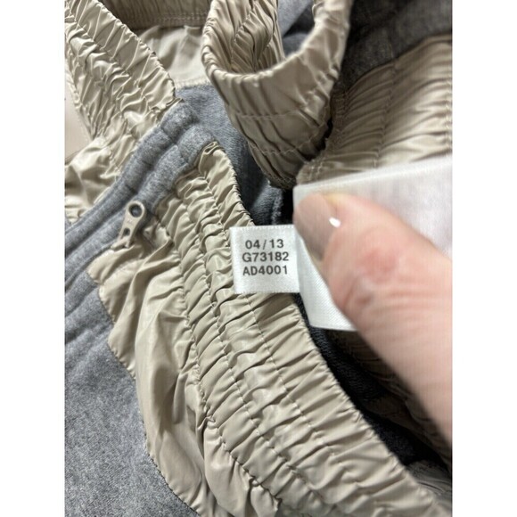 Stella McCartney Adidas Barricade Sweatpants Joggers Tan Grey 40 Pockets - Picture 14 of 15